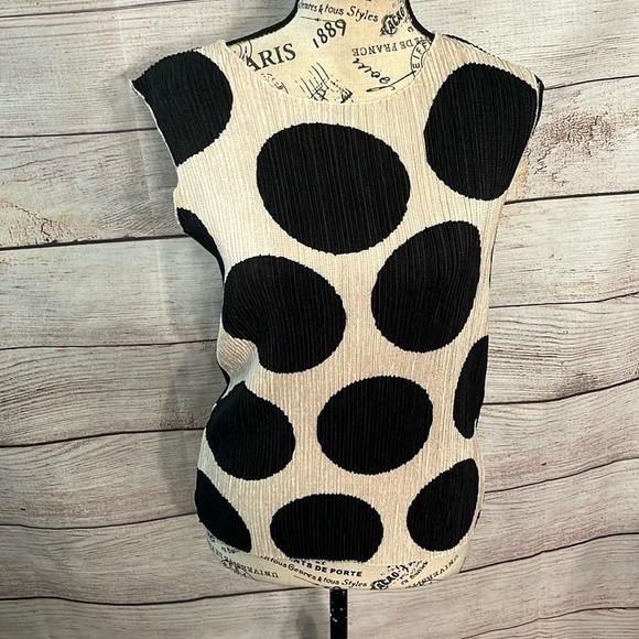 Adolfo Dominguez Jacket & Top Shell Ruffle Front Size 40 EU Large US Black Tan - Picture 2 of 15